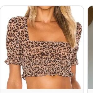 Superdown print shirt. Worn once, very flattering